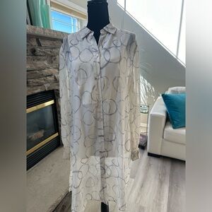 BCBGMAXAZRIA silk tunic large